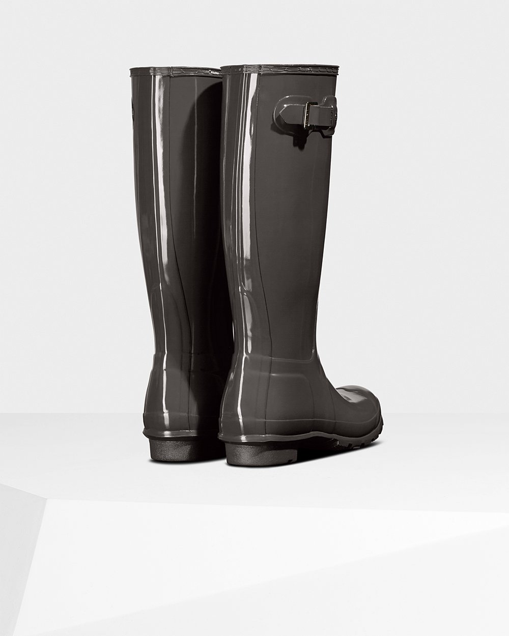 Hunter Mujer Original Gloss - Botas de Lluvia Gris - 962-STKBOU